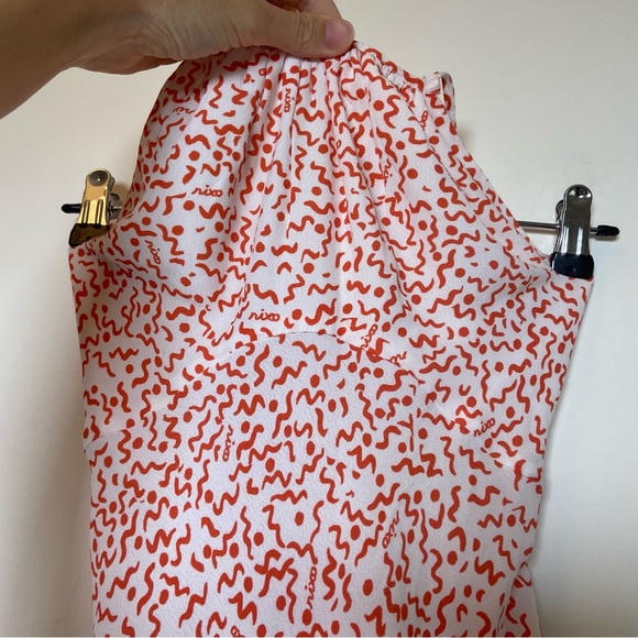 Rixo Marilyn Crepe Halterneck Midi Dress - Picture 6 of 8